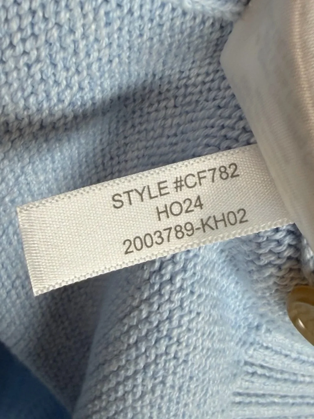 J. Crew Heritage Cotton Light Blue Knit Preppy Polo Sweater Men’s Size Large NWT